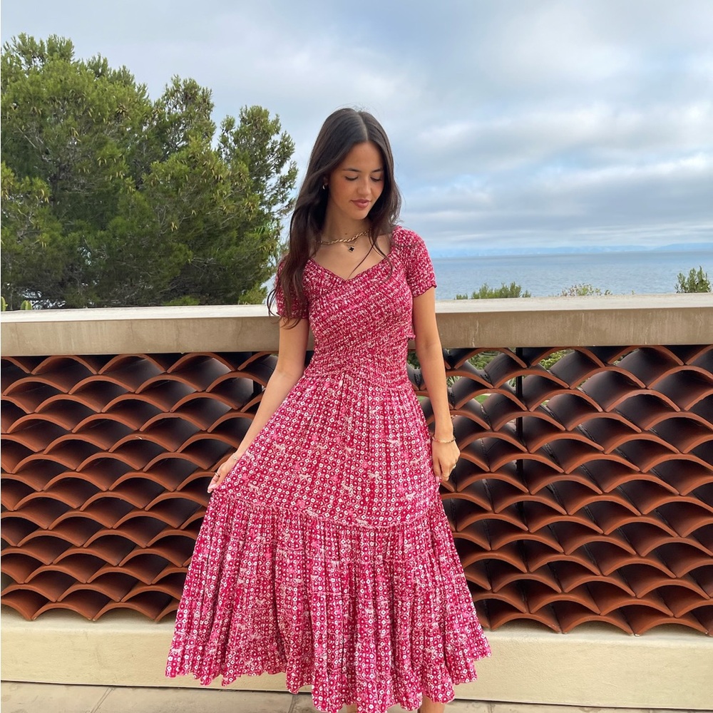Poupette St. Barth Pink Maxi Dress